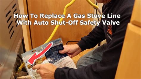 how to take a gas line off a stove